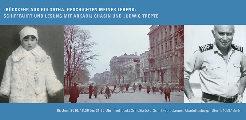 Veranstaltungshinweis: Schifffahrt und Lesung mit Ludwig Trepte auf der Spree!