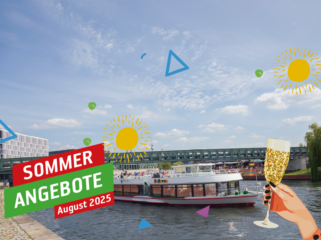Schiff der Reederei Winkler am Reichstag auf der Spree in Berlin Sommer Angebot 